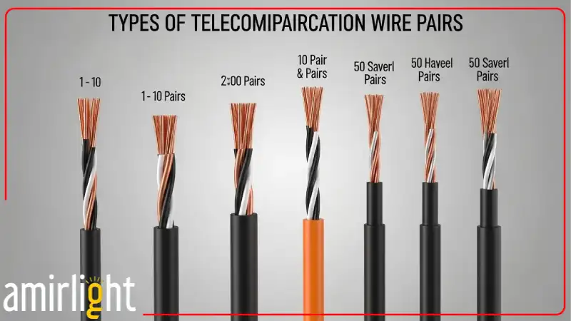 انواع کابل مخابراتی بر اساس زوج سیم