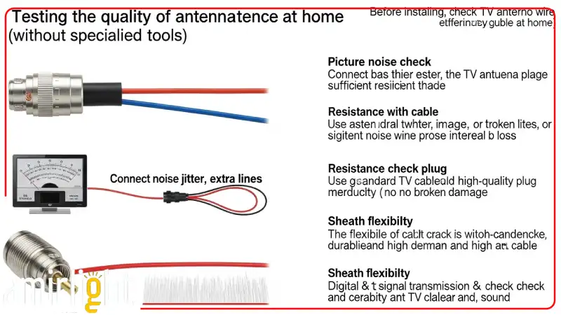 تست کابل آنتن تلویزیون برای تصویر شفاف و بدون نویز