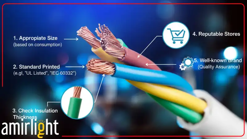  نکات مهم در زمان خرید و نصب سیم نیمه افشان