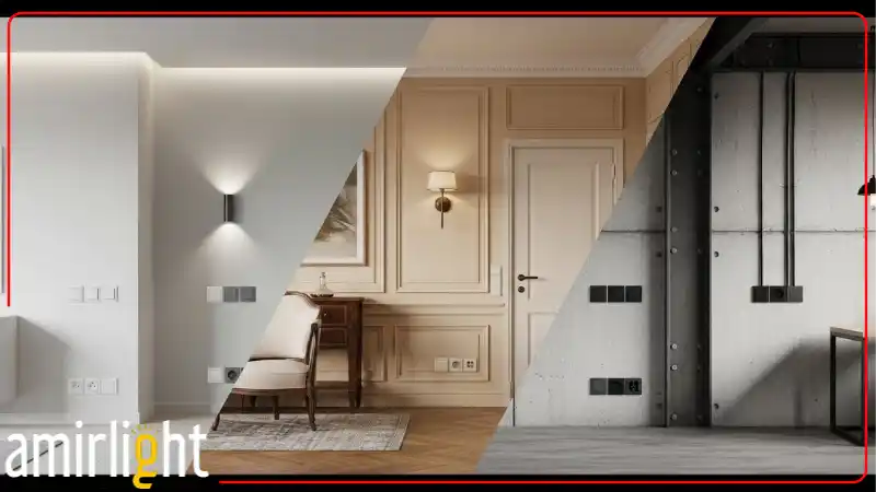 رنگ کلید و پریز مناسب برای هر دکوراسیون داخلی