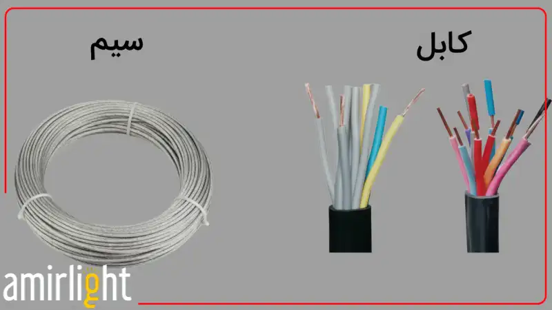 تفاوت سیم و کابل
