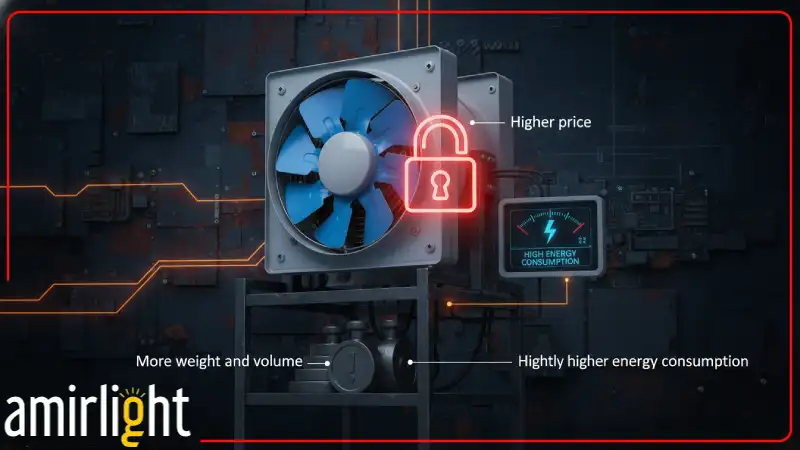 هواکش ضد آب صنعتی با اشاره به محدودیت‌ها و معایب فنی