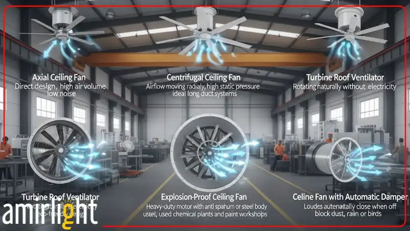 انواع هواکش سقفی صنعتی