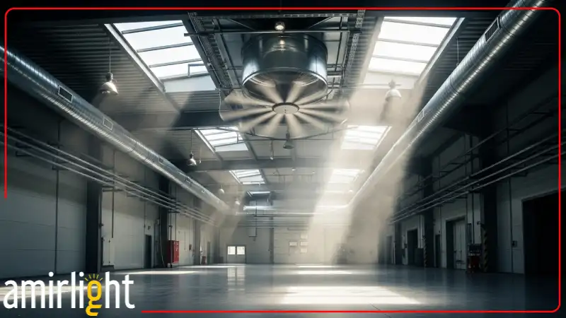 نصب هواکش صنعتی سقفی